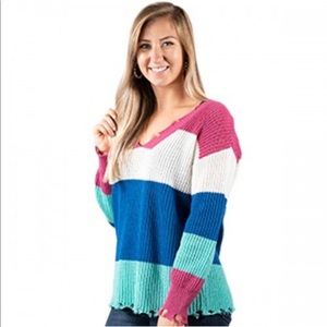 Boutique striped sweater simply southern